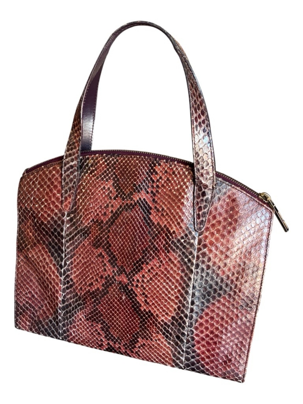 Gucci Python Top Handle Satchel - Picture 1 of 10